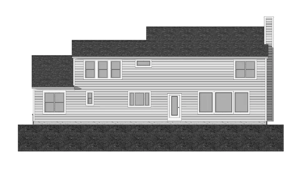 The Ryland house plan, exterior view 3